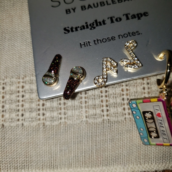 SugarFix by Baublebar "Straight to Tape " Pierced Earrings - Picture 4 of 6